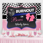 Ausbrennen Oder Bögen Schwarz Und Rosa Baby Dusche Hintergrund